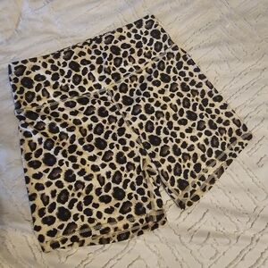 Cheetah Print Biker Shorts